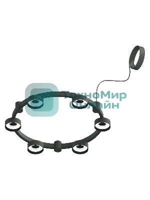 Корпус светильника C9232/6 SBK черный песок D550*70.5mm GX53/6