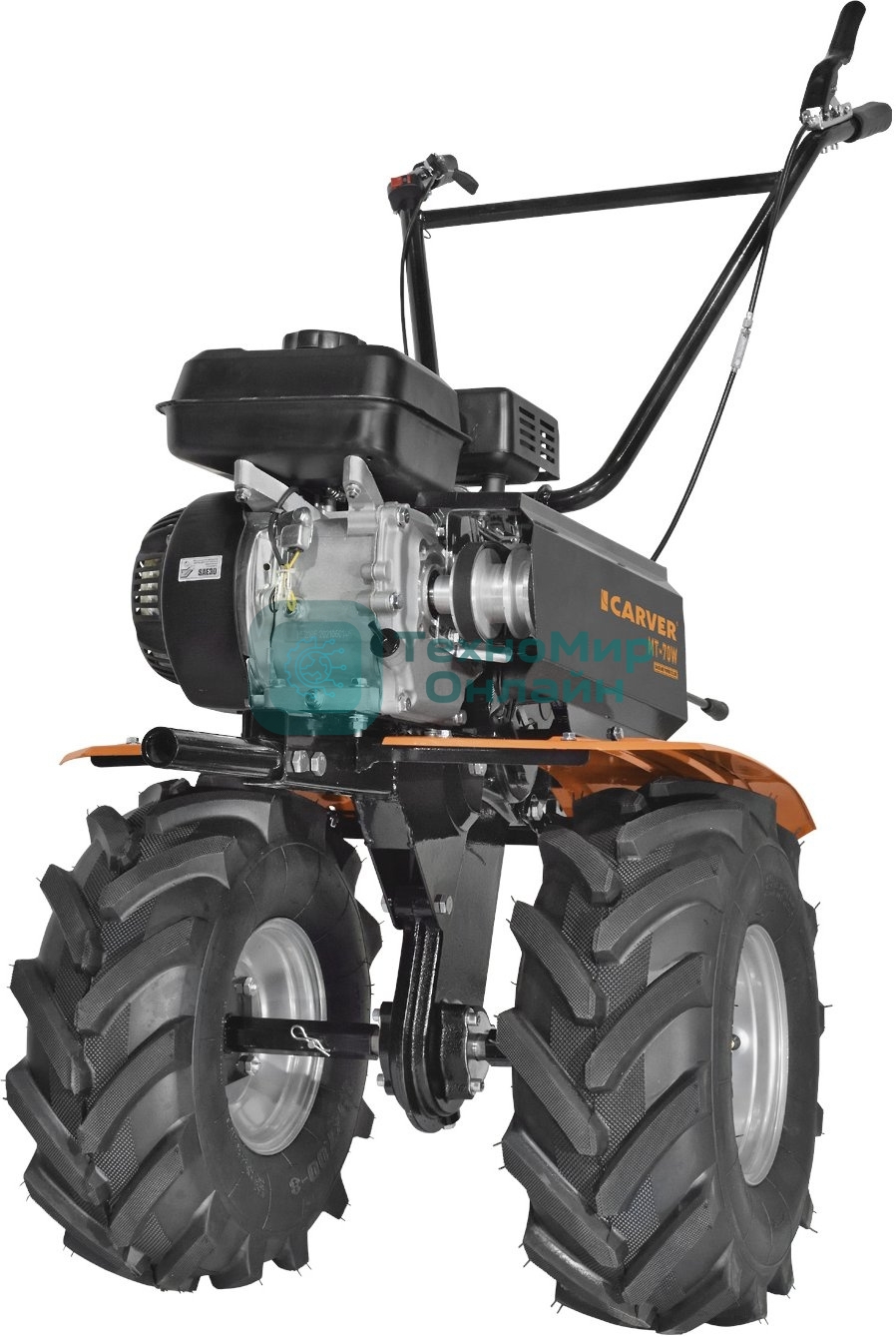 Мотоблок Carver МТ-70W (01.006.00034) бензиновый 5кВт 7л.с.