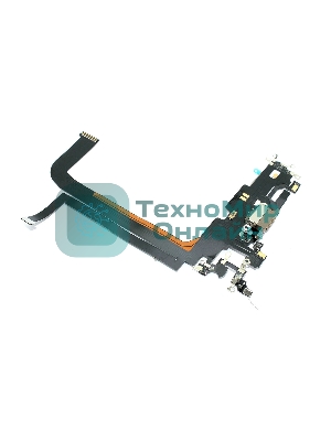 Шлейф с разъемом зарядки и микрофоном для Apple iPhone 13 Pro Max, золотистый