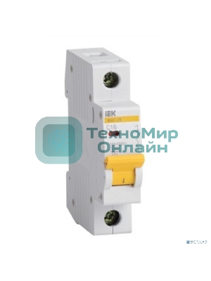 Выключатель автоматический модульный 1п C 10А 4.5кА ВА47-29 IEK MVA20-1-010-C