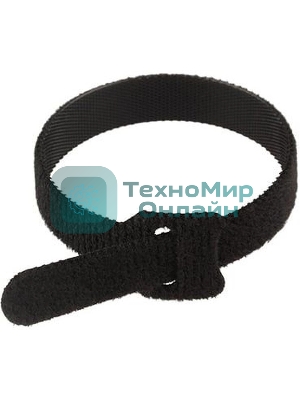 Хомут–липучка многоразовый Rexant 230х13 мм, черный (упак. 12 шт.)