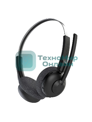 Гарнитура JLab GO Work Pop Wireless Headphones чёрный, беспроводная, Bluetooth, до 50 ч