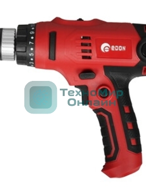 Дрель-шуруповерт Edon DS-550C, 550 Вт, 30Нм, щеточный