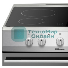 Плита электрическая Hansa FCCS63000H, 4х ком, стеклок , 60*6