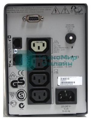 Источник бесперебойного питания APC Smart-UPS SC SC620I 390Вт 620ВА черный