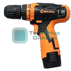 Дрель-шуруповерт Вихрь ДА-12Л-2к, 12 В, 2 Ач, 30 Нм, щеточный