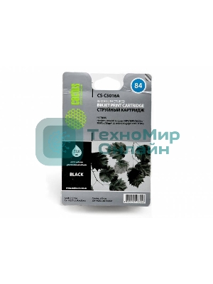 Картридж струйный Cactus CS-C5016A черный (72 мл) для №84 HP DesignJet 10PS/20PS/30GP