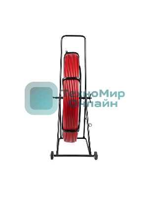 Протяжка кабельная Rexant (УЗК в тележке), стеклопруток d=11,0 мм, 50 м красная