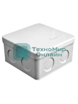 Коробка распределительная ОП 105х105х56 7 выходов без гермовводов IP54 крышка защелкивающаяся сер. Epplast 105032