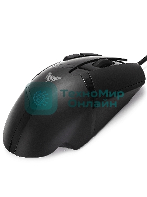 Мышь проводная Crown CMGM-901 черный, 4800 dpi, USB, кнопки - 8