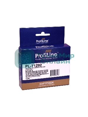 Картридж струйный ProfiLine PL-T1292 для принтеров Epson Stylus SX230/SX235/SX420/SX425/SX430/SX435/SX438/SX440/SX445/SX525/SX535/SX620/Stylus Office B42/BX305/BX320/BX525/BX535/BX625/BX630/BX635/BX925/BX935/WorkForce 7015/7515/7525 с чернилами Cyan