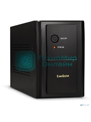 Источник бесперебойного питания ExeGate EX292613RUS SpecialPro UNB-2200.LED.AVR.2SH.RJ.USB 2200VA/1300W,LED, AVR,2*Schuko, RJ45/11, USB, металлический корпус, черный