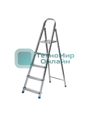 Стремянка Сибртех 5 ступеней, стальная, оцинкованная