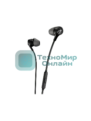 Проводные наушники HyperX Cloud Earbuds II черный, вкладыши, микрофон на проводе