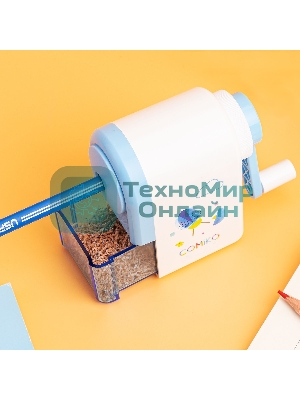 Точилка для карандашей механическая Deli E0641S, 1 отверстие, пластик, ассорти