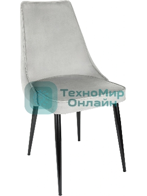 Стул для дома Бюрократ CH-K4 св. серый Holland 09 металл черный на ножках
