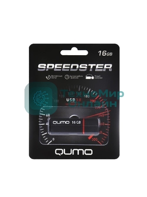 Флешка USB 3.0 QUMO 64Gb, Speedster черный