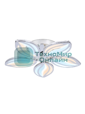 Потолочный светодиодный светильник FA466/5 CH хром 90W 540*540*80 (ПДУ РАДИО 2.4)