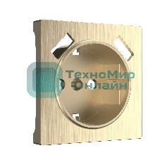 Накладка для розетки USB (шампань рифленый)