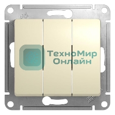 Механизм выключателя 3-кл. СП Glossa 10А IP20 10AX беж. SchE GSL000231