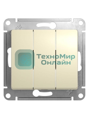 Механизм выключателя 3-кл. СП Glossa 10А IP20 10AX беж. SchE GSL000231