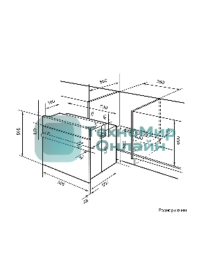 Духовой шкаф электрический LEX EDP 092 WH белый, встраиваемый