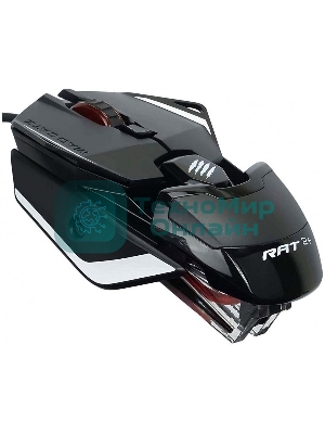 Мышь проводная Mad Catz R.A.T. 2+ черный, 5000 dpi, USB, кнопки - 3