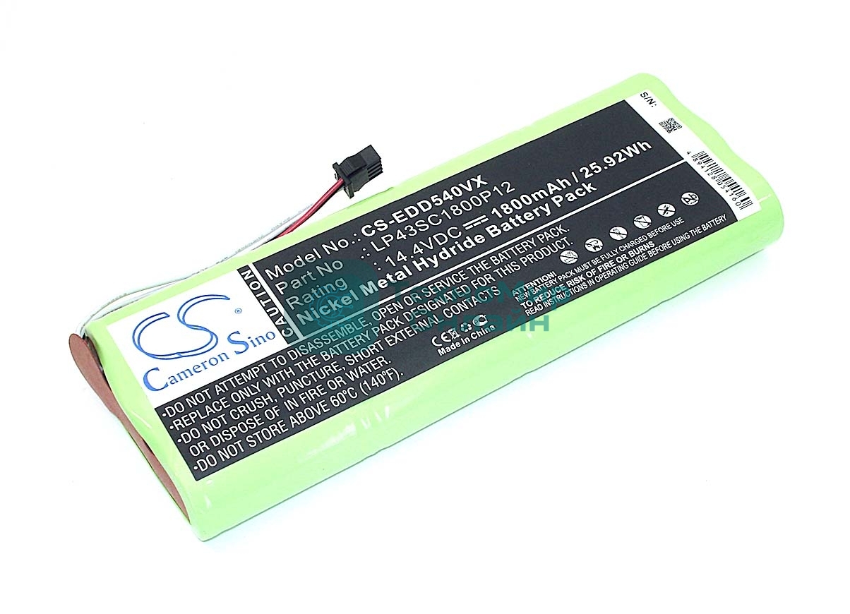 Аккумулятор для Ecovacs Deebot D523 (CS-EDD540VX) 14,4V 1800mAh Ni-MH