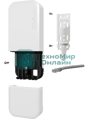 Уличная точка доступа Mikrotik Wi-Fi 6 2.4/5 AP 802.11a/n/ac/ax 2Gbit eth 9W 802.3af/at POE