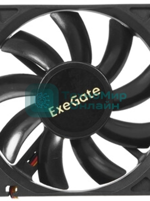 Вентилятор для корпуса ExeGate ExtraPower EP08015B3P черный, 80 мм, 2600 об/мин, 26 дБ, 3 pin