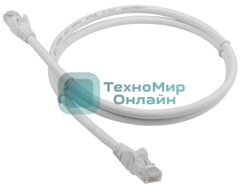 Патч-корд LANMASTER LSZH UTP кат.6, 3.0 м, белый