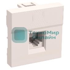 Розетка информационная РКИ-20-00-П RJ-45 UTP кат.5e (на 2 модуля) ПРАЙМЕР белая IEK