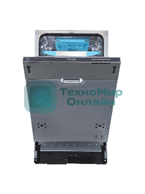 Встраиваемая посудомоечная машина Korting KDI 45340, черный, 44.8 см, 10 компл., 49 дБ, класс A++