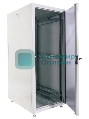 Шкаф телекоммуникационный напольный ЭКОНОМ 24U (600 × 600) дверь стекло, дверь металл
