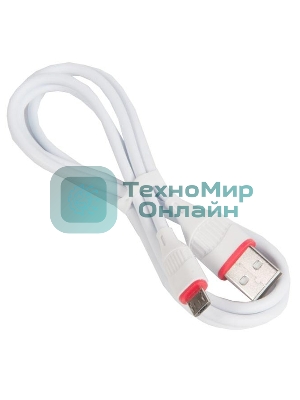 Кабель USB BOROFONE BX17 для Micro USB, 2.4A, 1м, белый