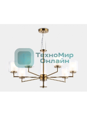 Люстра Ambrella light LH56013/7 BS/FR латунь/белый матовый E14*7 max 40W D790*1260