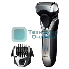 Электробритва сетчатая Panasonic ES-RT77-S520 реж.эл.:3 питан.:аккум. серебристый/черный