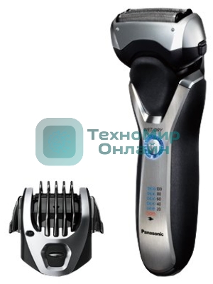 Электробритва сетчатая Panasonic ES-RT77-S520 реж.эл.:3 питан.:аккум. серебристый/черный