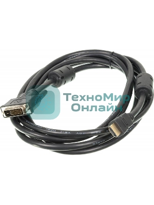 Кабель Ningbo DVI-D/HDMI 24M/19M 3m позолоченные контакты ферритовые кольца