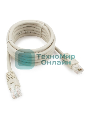 Патч-корд UTP Cablexpert PP6U-2M cat.6, 2м, литой, многожильный, серый