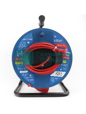 Силовой удлинитель на катушке Power Cube PC20201, 10 А/2,2 кВт, 30 м, 1 розетка б/з