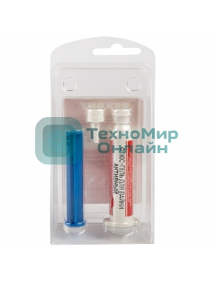 Флюс-гель для пайки Rexant, АКТИВНЫЙ, 12 мл, техно-шприц, блистер