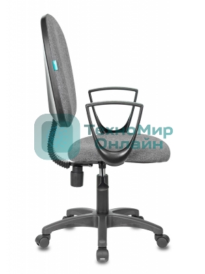 Кресло Бюрократ CH-1300N/3C1 серый, экокожа, 120 кг, механизм качания