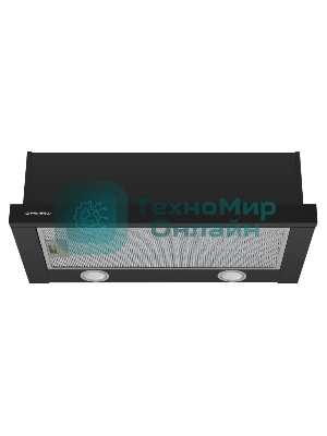 Вытяжка встраиваемая Maunfeld VS Fast 60 черный, 60 см, 850 куб. м/ч, 47 дБ