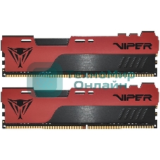 Оперативная память Patriot Viper Elite II, DDR4, 32GB (1x32 GB), 3600 MHz, CL20, DIMM, радиатор, красный, черный