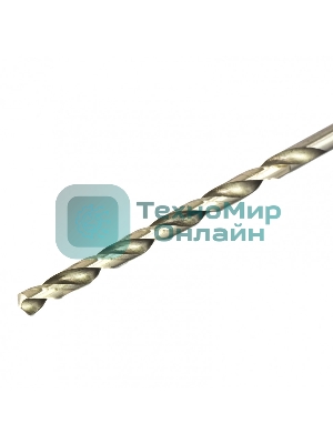 Сверло по металлу Matrix, 5,0 х 132 мм, полированное, удл., HSS, 10 шт. цил. хв.