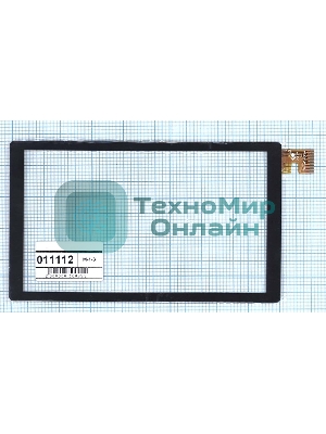 Сенсорное стекло (тачскрин) для DNS AirTab E73. черное