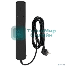 Сетевой фильтр Ippon BK-6-EU-3-10-B 3 м, 6 розеток, черный, коробка