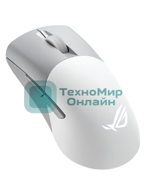 Мышь беспроводная/проводная ASUS ROG Keris Wireless AimPoint белый, 36000 dpi, радиоканал, Bluetooth, USB, кнопки - 5