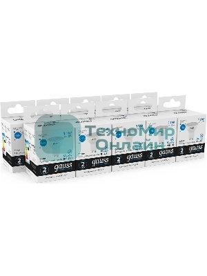 Лампа светодиодная Gauss Elementary 13631 11Вт цок.: GU10 софит 180B св. свеч. бел. хол. MR16 (упак.: 10 шт)